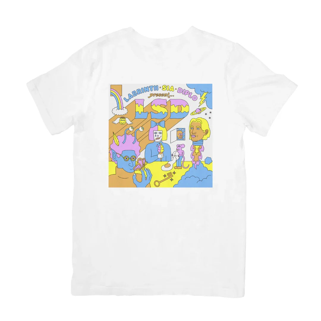 Camiseta Básica Sia LSD-BRANCO