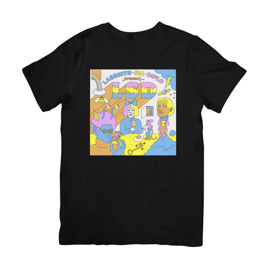 Camiseta Básica Sia LSD-PRETO