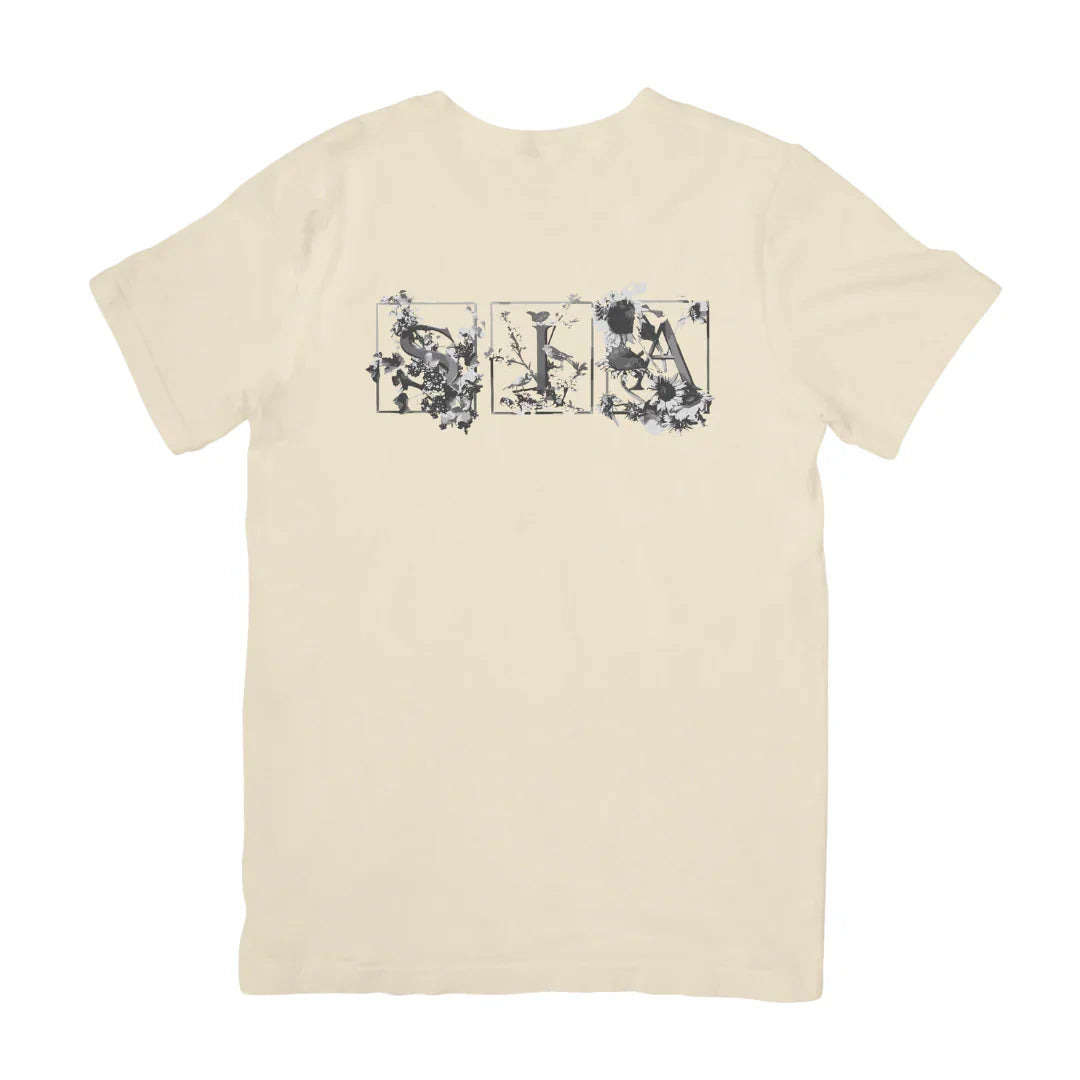 Camiseta Básica Sia Name Flowers-PEROLA