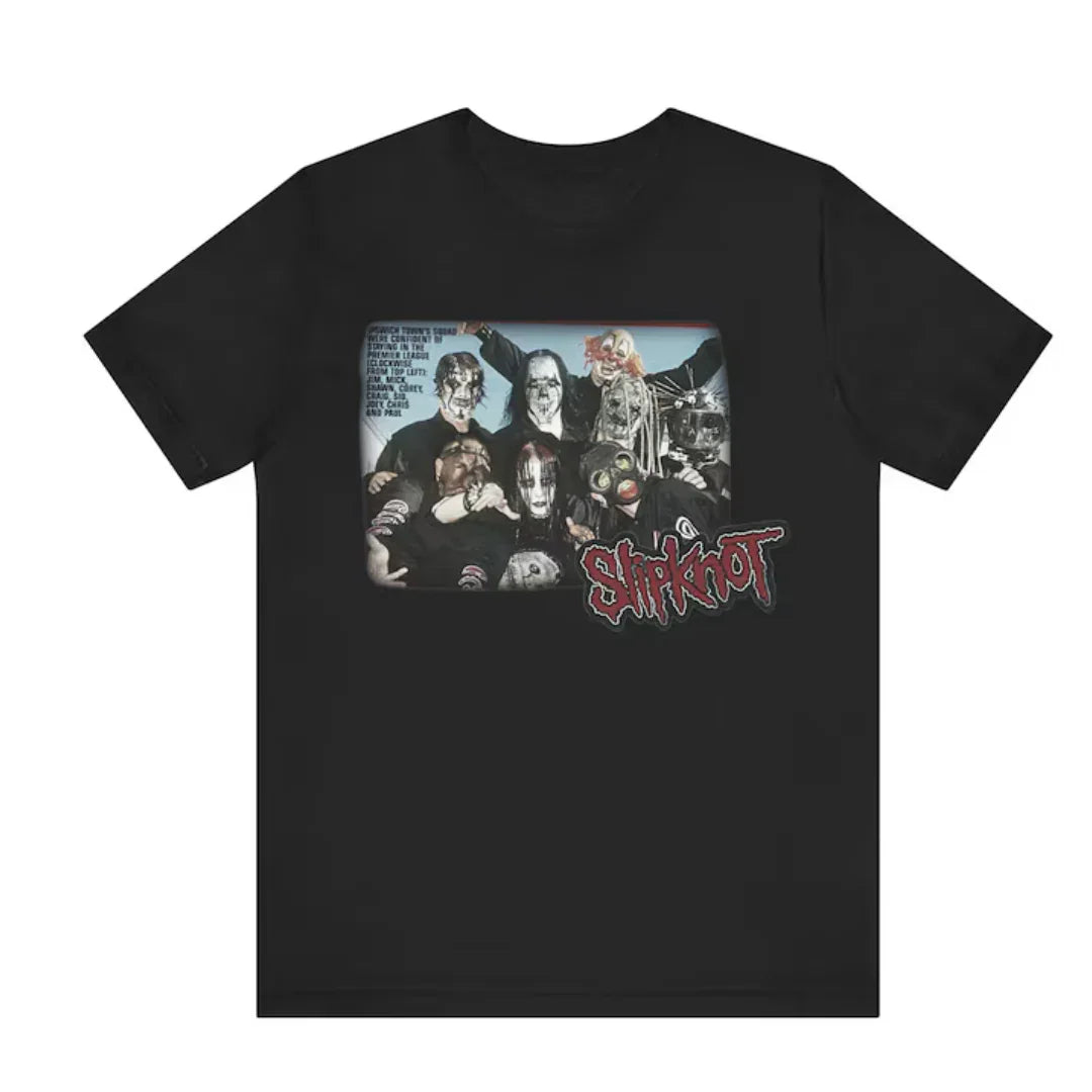Camiseta Básica Slipknot Design - preto