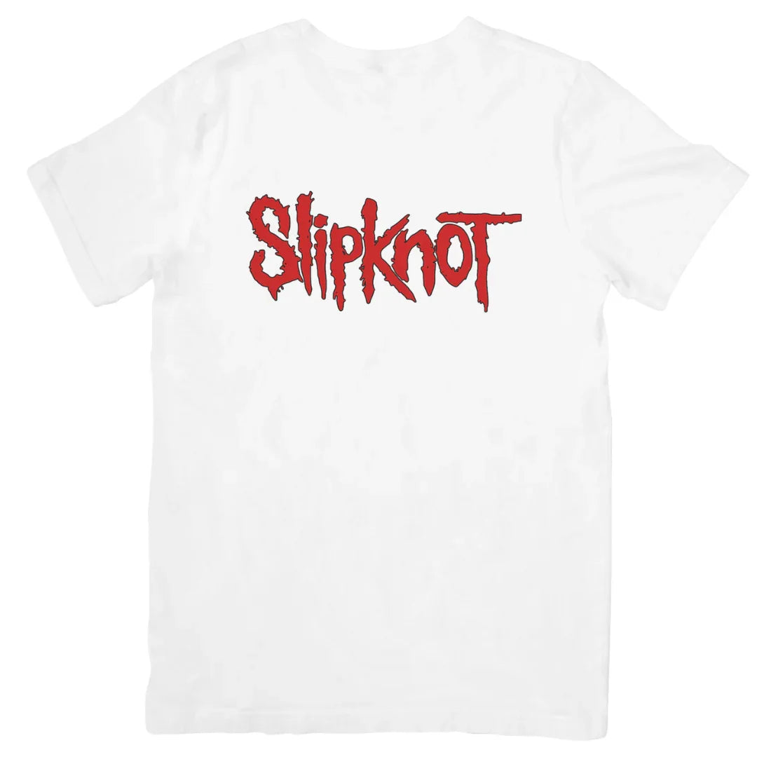 Camiseta Básica Slipknot Logo - branco