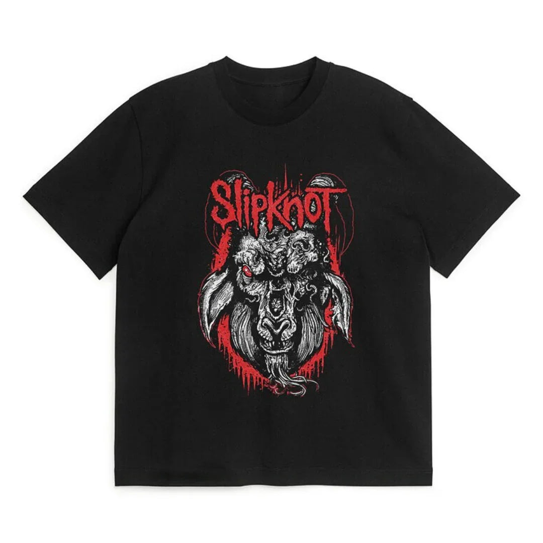 Camiseta Básica Slipknot Rock - preto