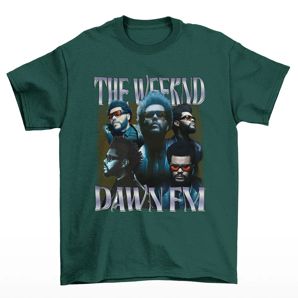 Camiseta Básica The Weeknd Down FM- Verde