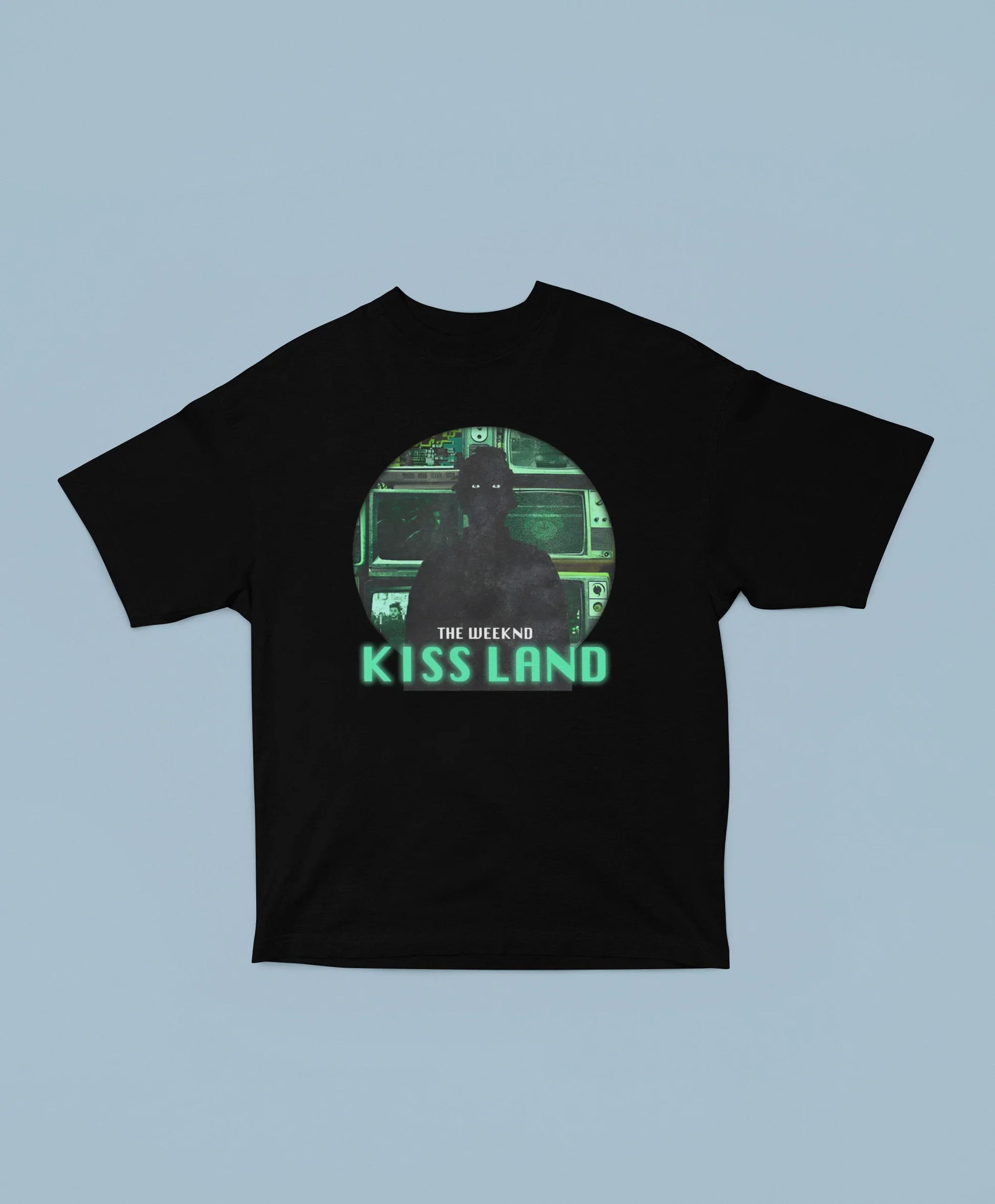 Camiseta Básica The Weeknd Kiss Land - preto