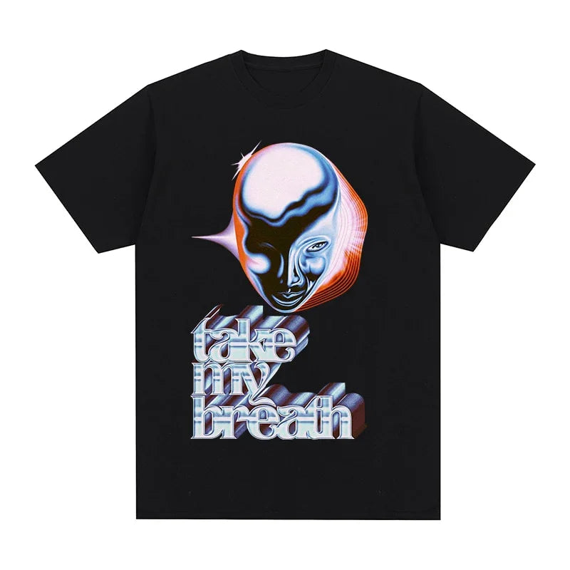 Camiseta Básica The Weeknd Take My Breath - preto