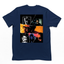 Camiseta Básica The Weeknd Vintage Graphics azul-marinho