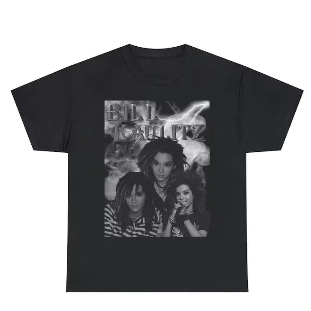 Camiseta Básica Tokio Hotel Bill Kaulitz - preto