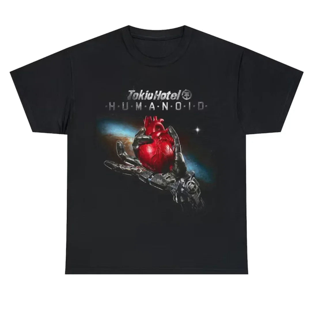 Camiseta Básica Tokio Hotel Humanoid Graphic - preto
