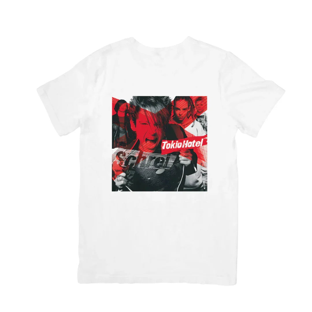 Camiseta Básica Tokio Hotel Schrei - branco