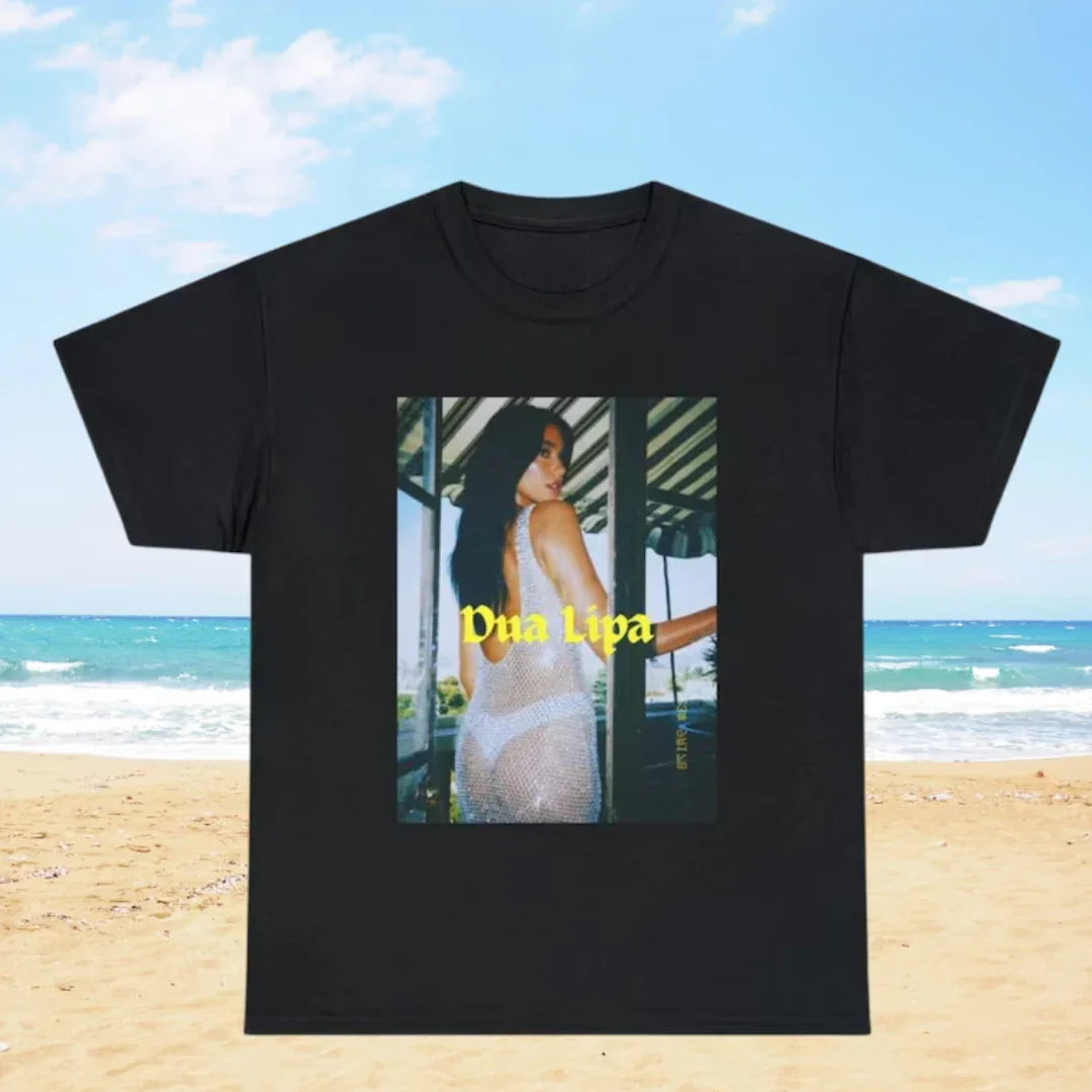Camiseta Básica Dua Lipa S&xy Branco