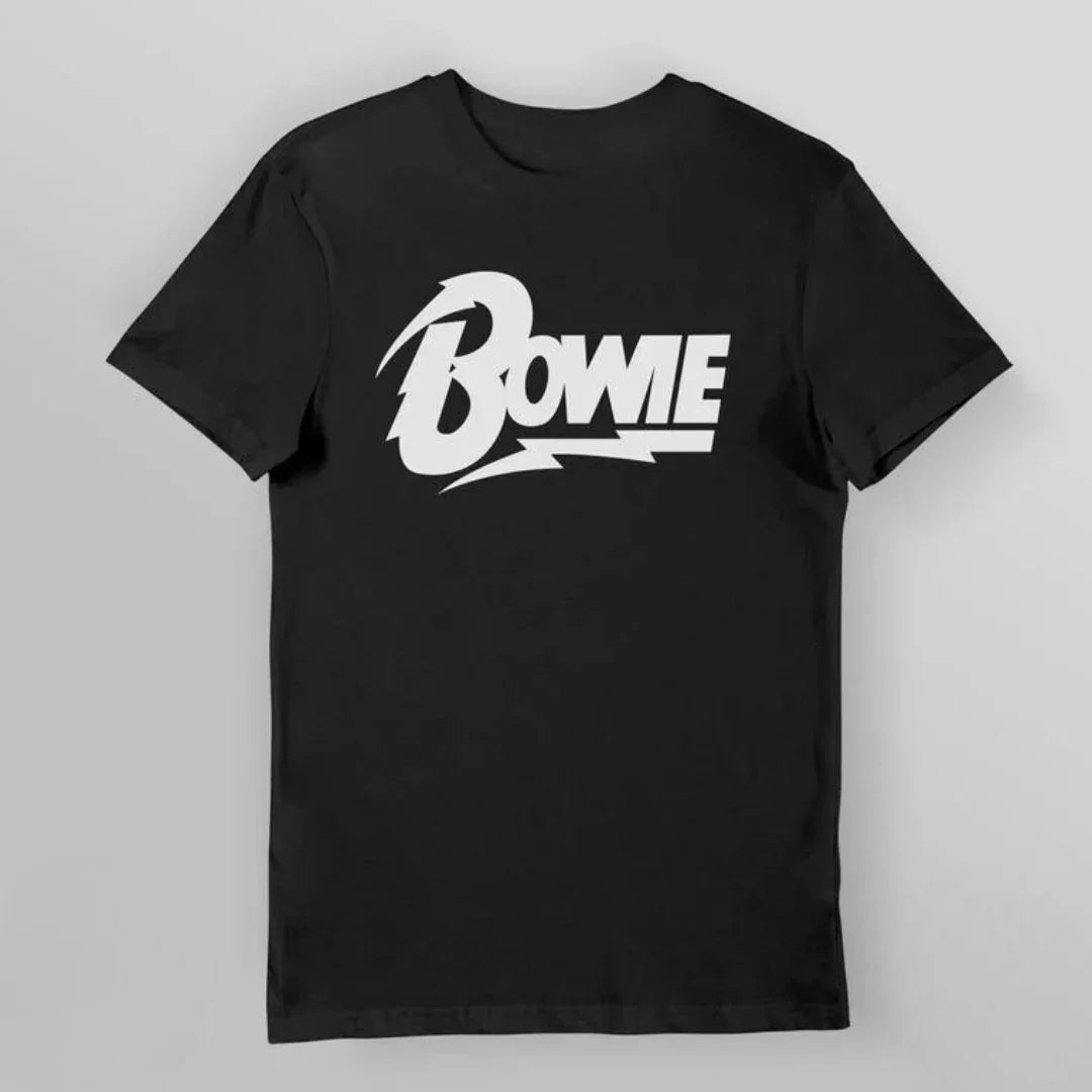 Camiseta Básica David Bowie Diamond Dogs Logo Preto