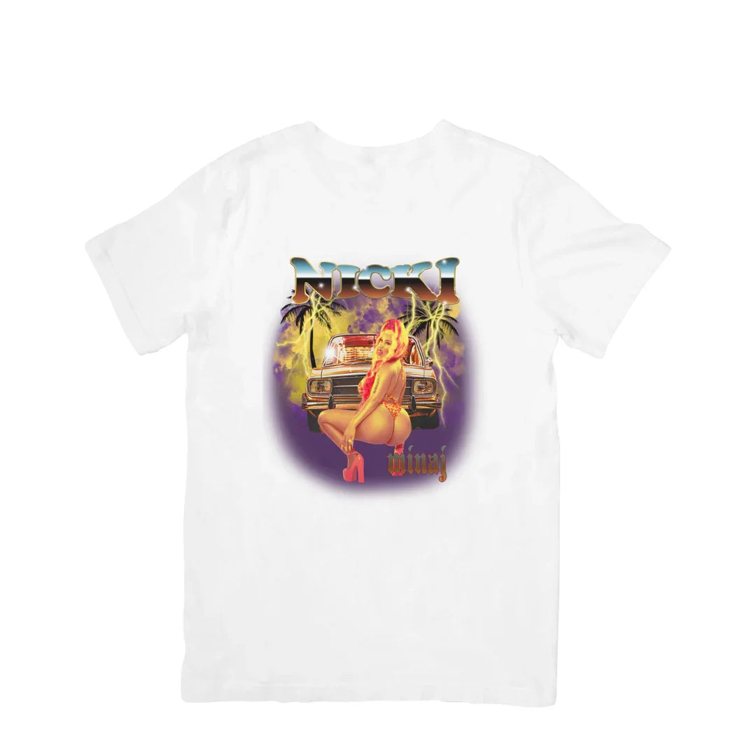 Camiseta Básica Nicki Minaj Graphic Retro