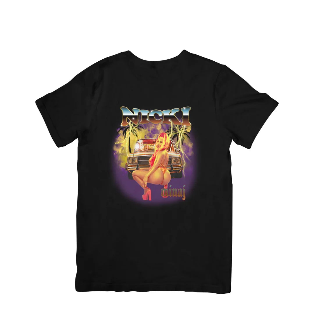 Camiseta Básica Nicki Minaj Graphic Retro