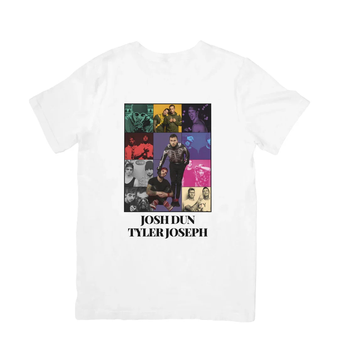 Camiseta Básica Twenty One Pilots Group Branco