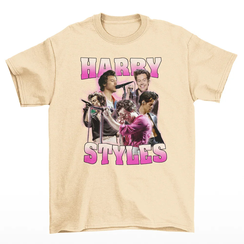 Camiseta Básica Harry Styles Singer - Pérola
