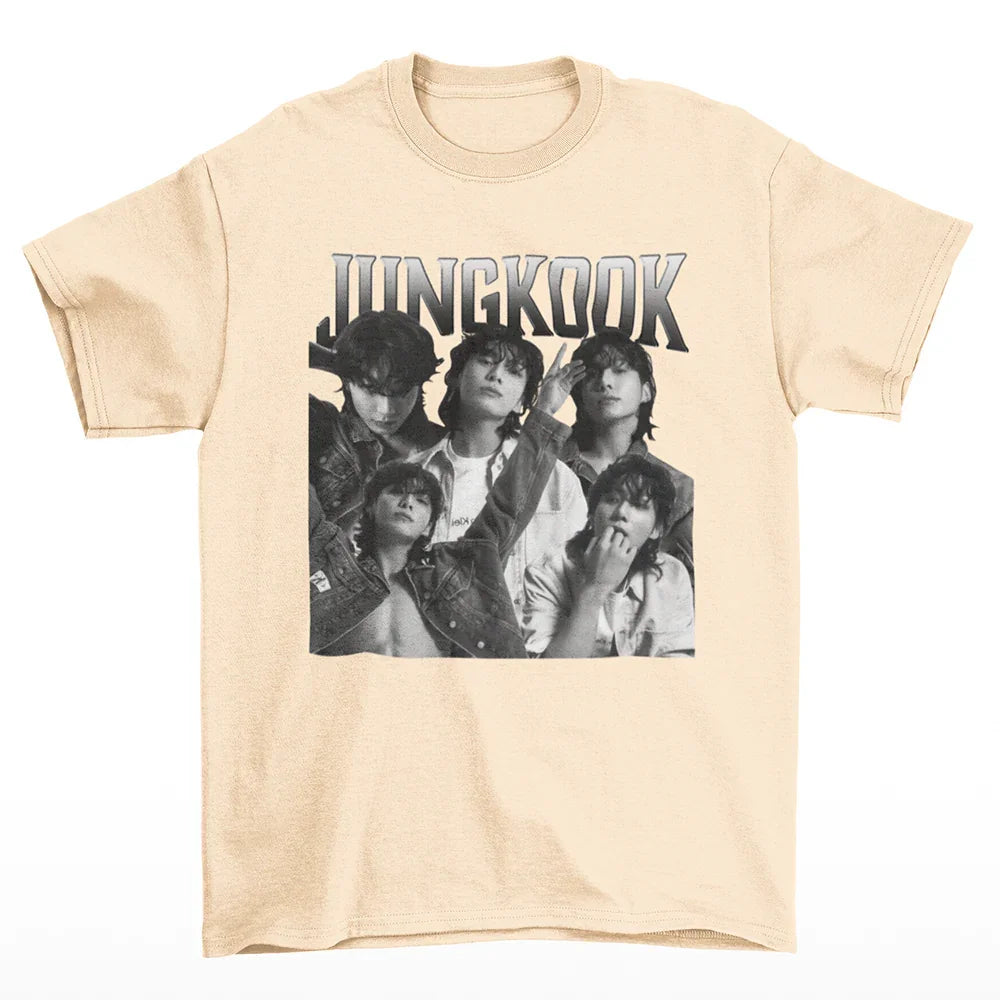 Camiseta Básica BTS Jungkook-PEROLA