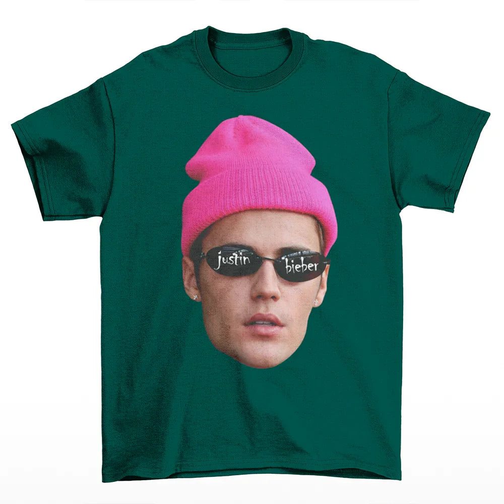 Camiseta Básica Justin Bieber Mood  Verde 