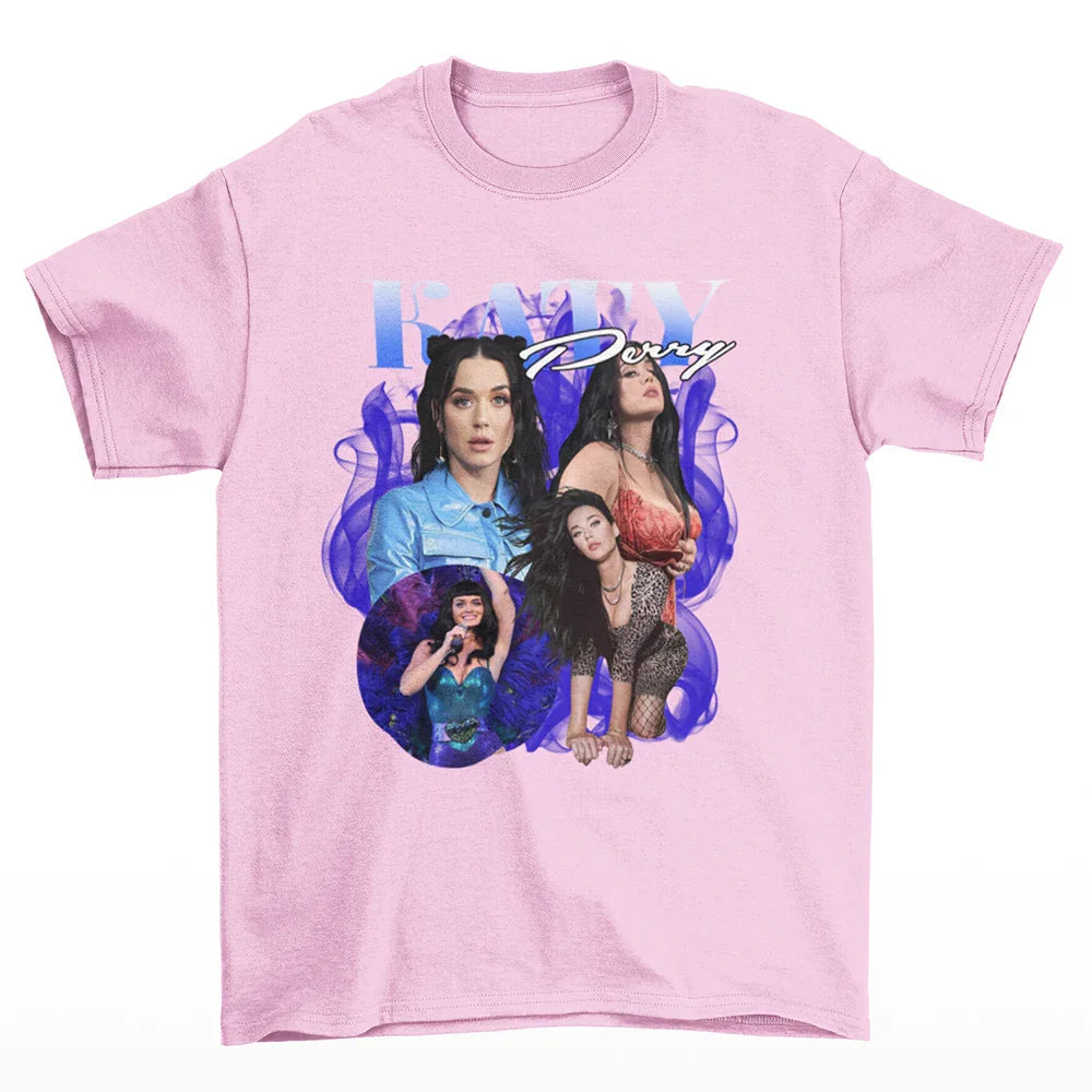 Camiseta Básica Katy Perry Collab- Rosa Bebe