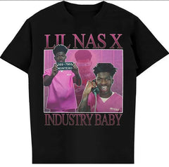 Camiseta Básica Lil Nas X Industry Baby