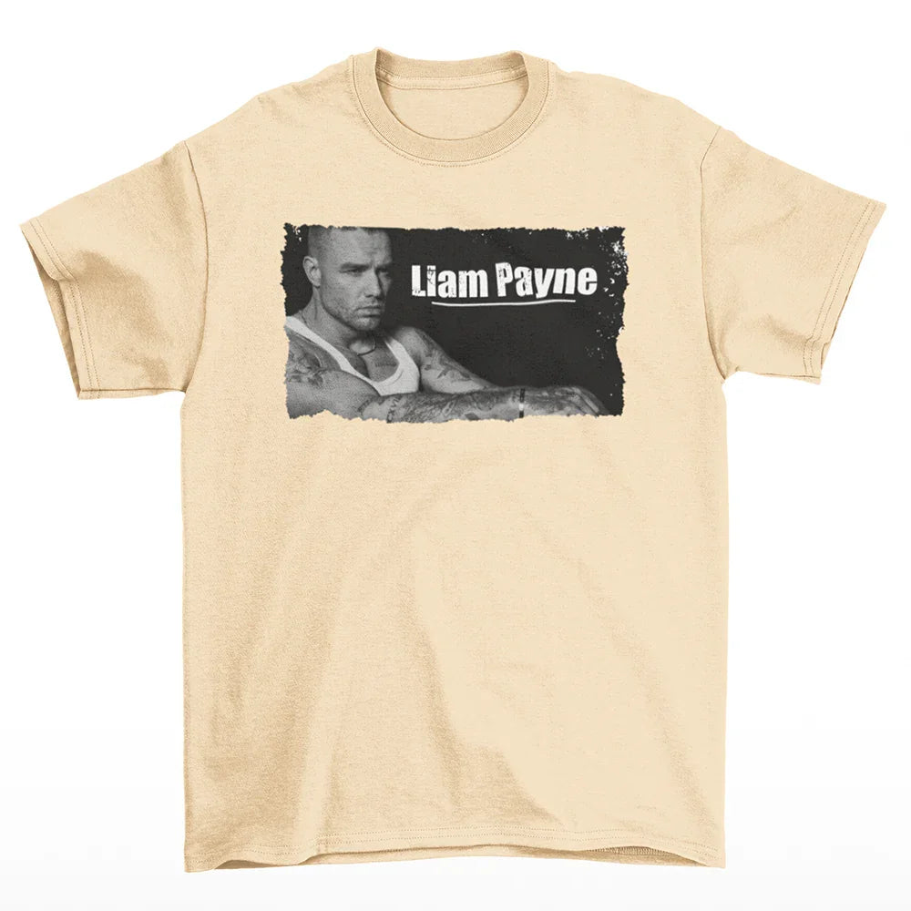 Camiseta Básica Liam Payne Photo Pérola 