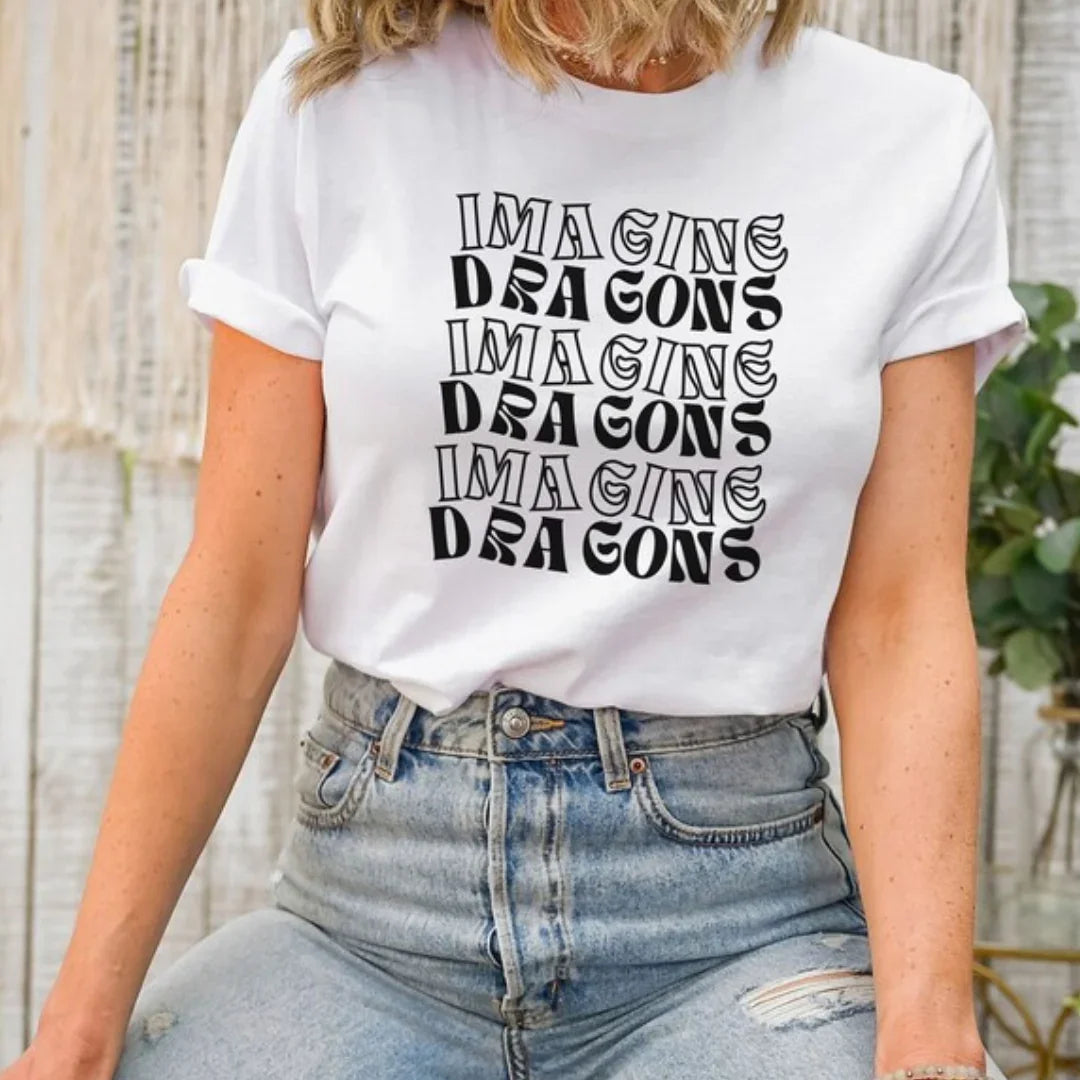 Camiseta Básica Imagine Dragons Lightning Thunder