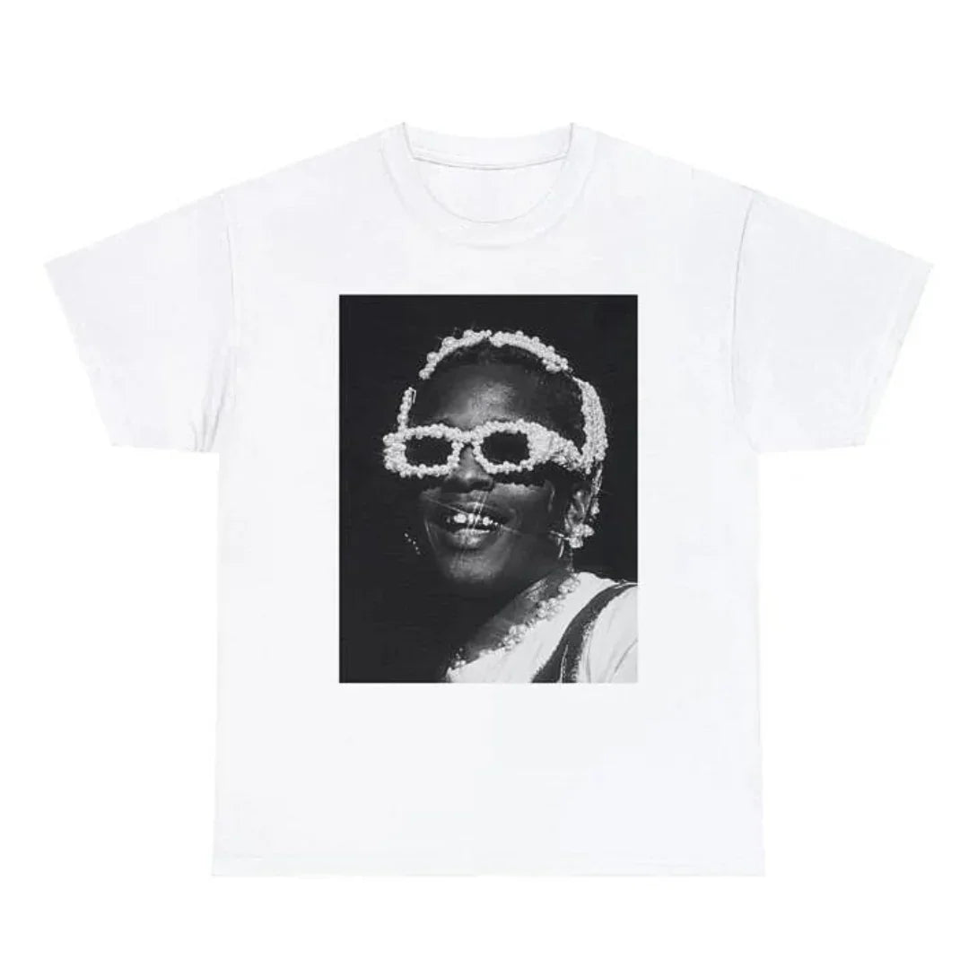 Camiseta Básica Asap Rocky Love Asap - BRANCO ( FRENTE ) 