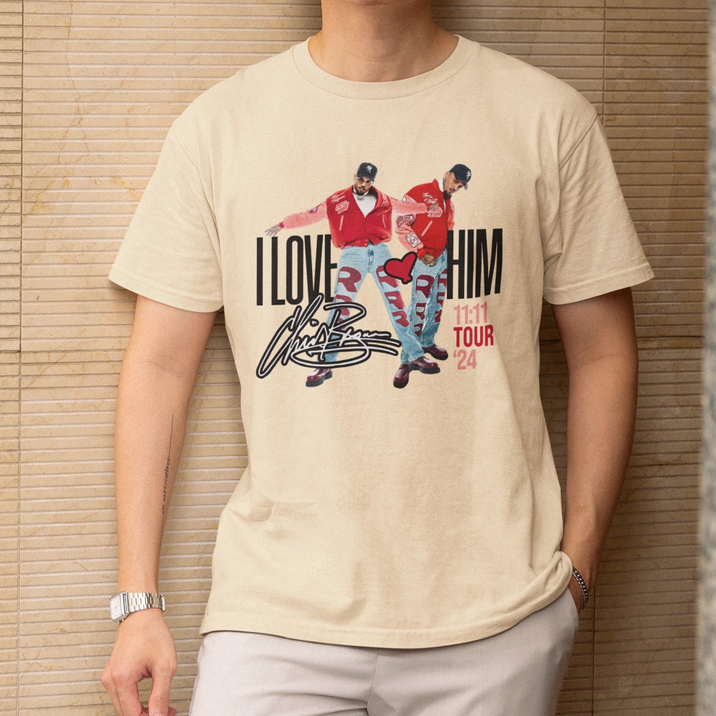 Camiseta Básica Chris Brown Tour 2024