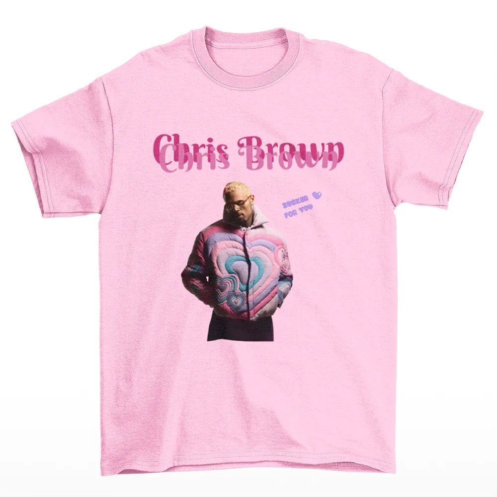 Camiseta Básica Chris Brown Sucker For You