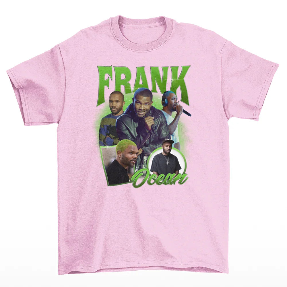 Camiseta Básica Frank Ocean Collab- rosa bebe