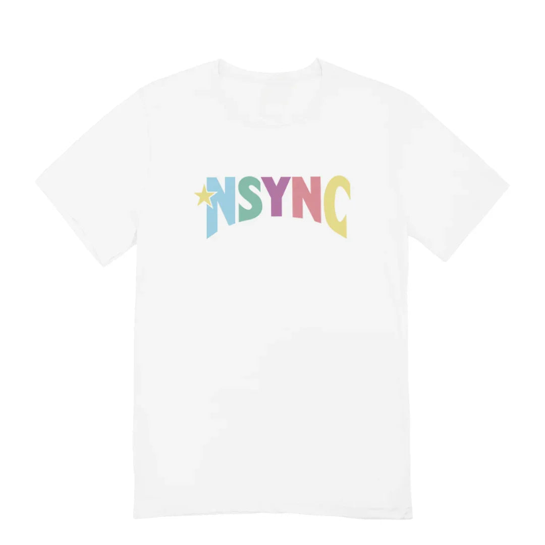 Camiseta Básica Nsync Multi Color-BRANCO