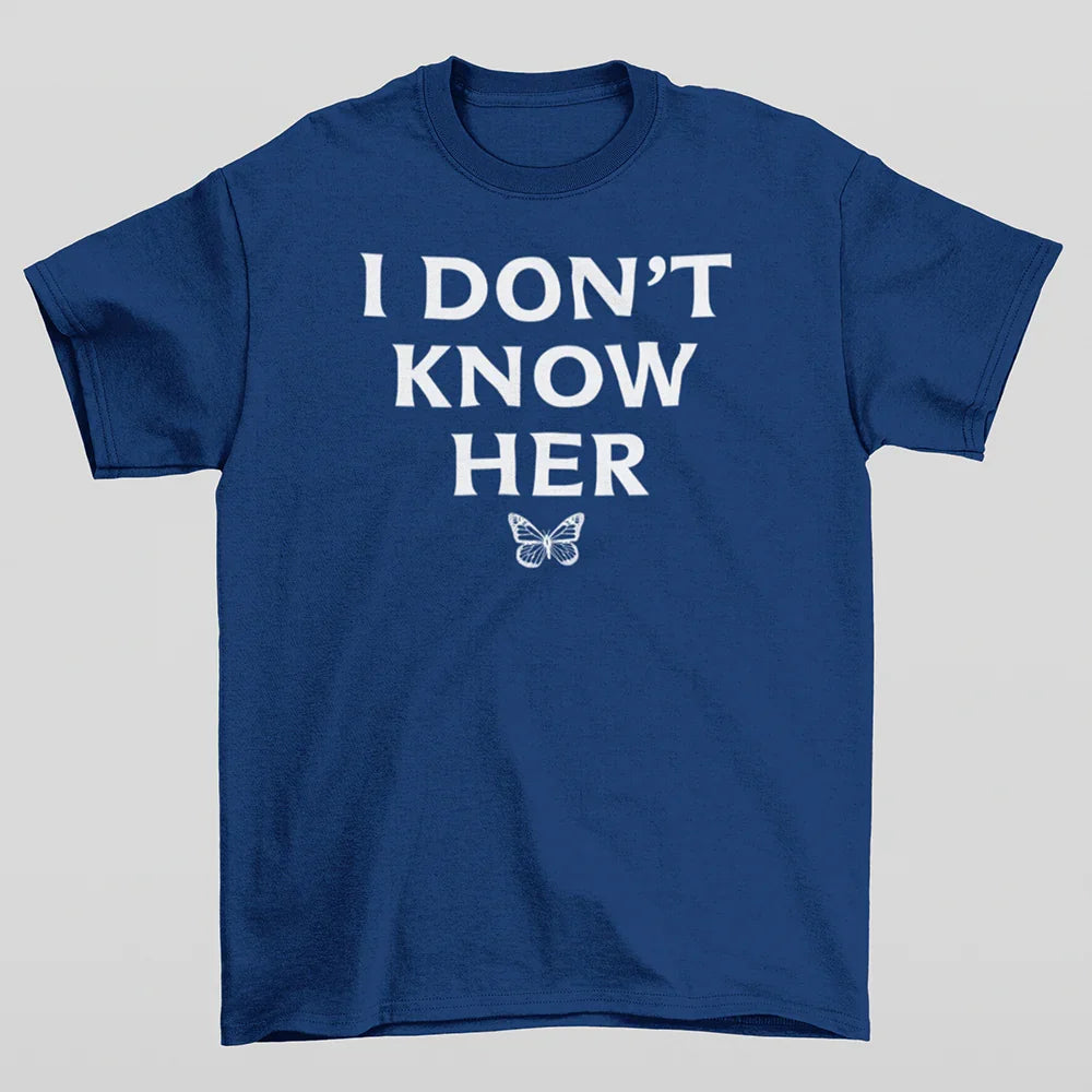 Camiseta Básica Mariah Carey I Don't Know Her- azul-marinho