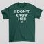 Camiseta Básica Mariah Carey I Don't Know Her- verde