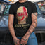 Camiseta Básica Chris Brown Breezy Hair Graphic- preto