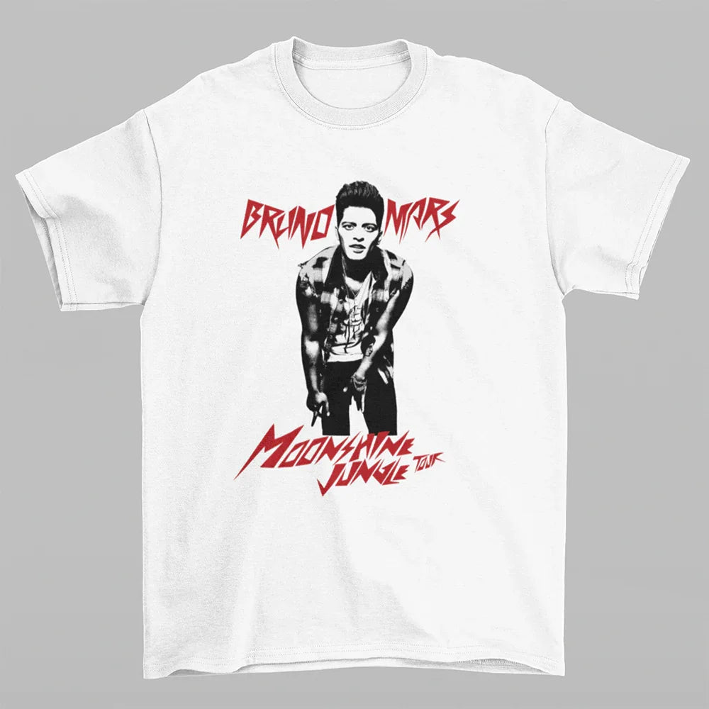 Camiseta Básica Bruno Mars Moonshine Jungle Tour
