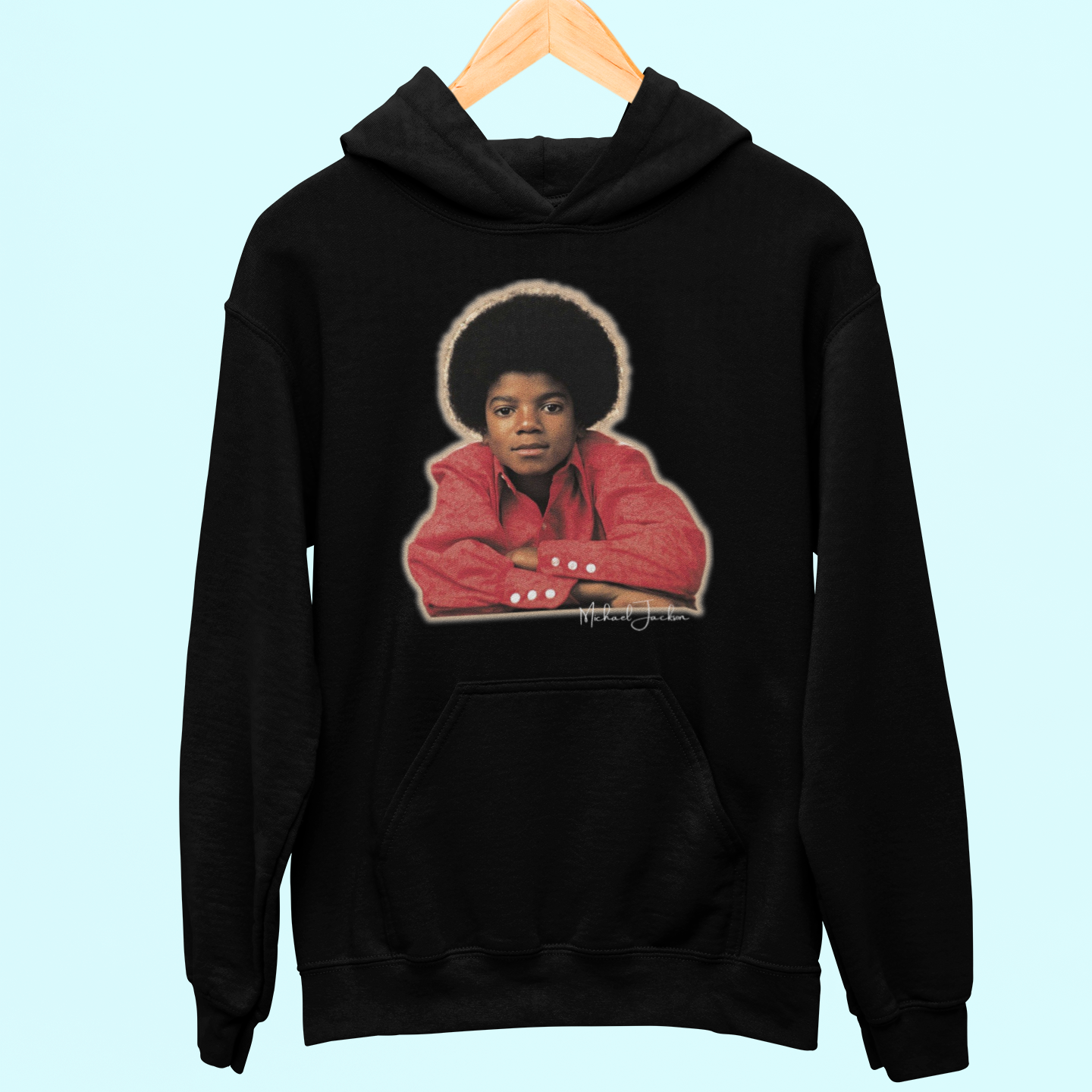 Moletom Canguru Michael Jackson Kid - preto