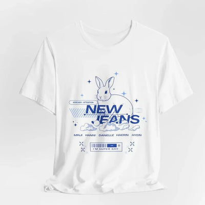 Camiseta Básica NewJeans NWJNS - branco