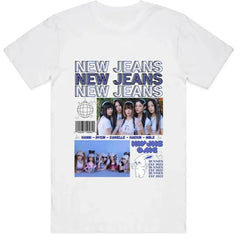 Camiseta Básica NewJeans Bunnies OMG