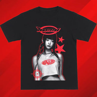 Camiseta Básica NewJeans Hanni - preto