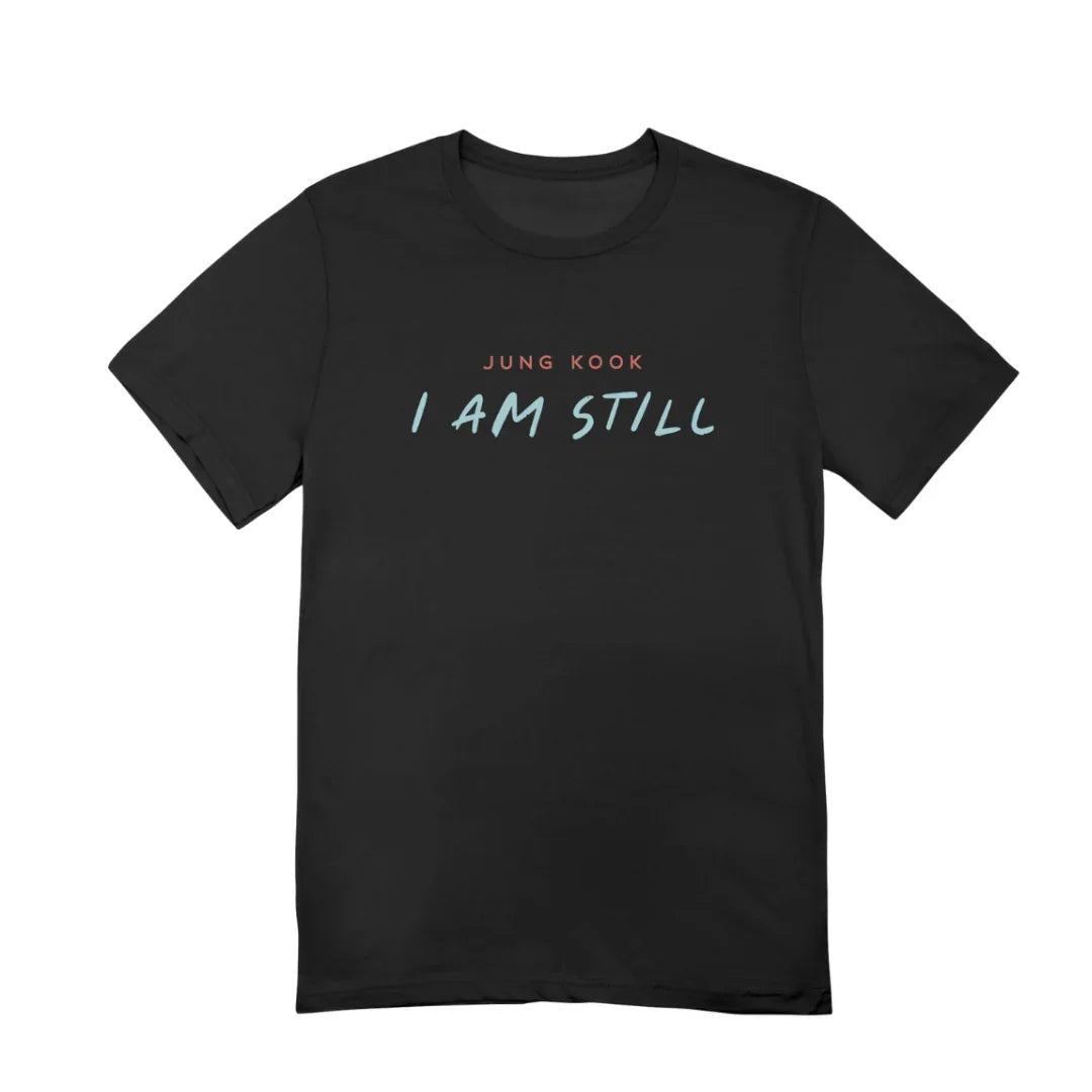 Camiseta Básica BTS New Song I Am Still Jungkook-PRETO