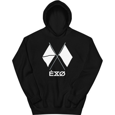 Moletom Canguru Exo Obsession Logo - preto