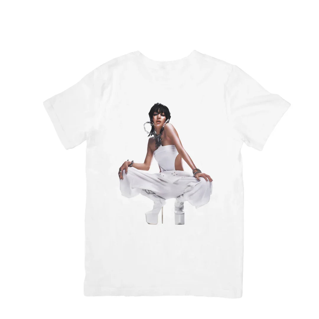 Camiseta Básica Lisa Photo - branco