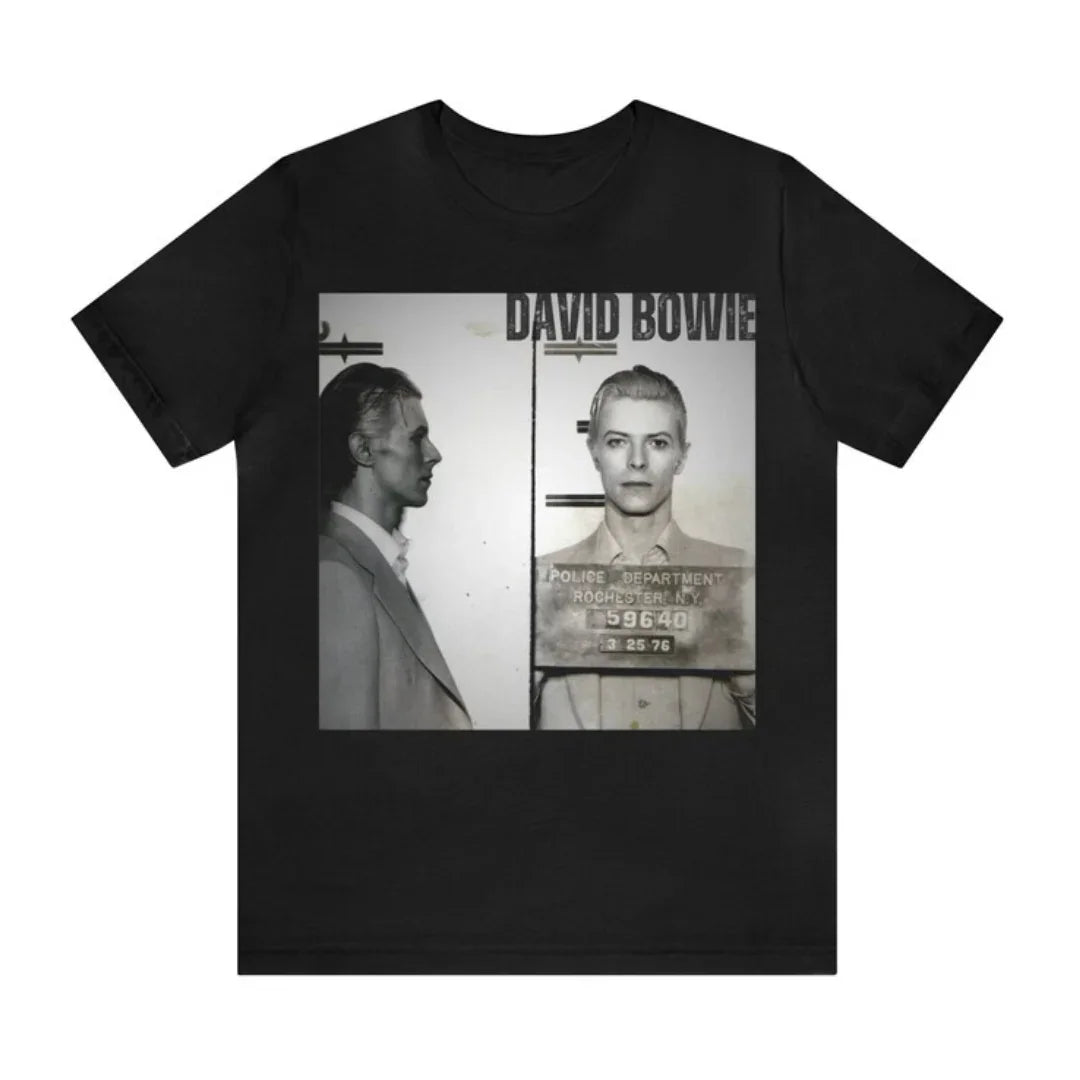 Camiseta Básica David Bowie Photograph Preto