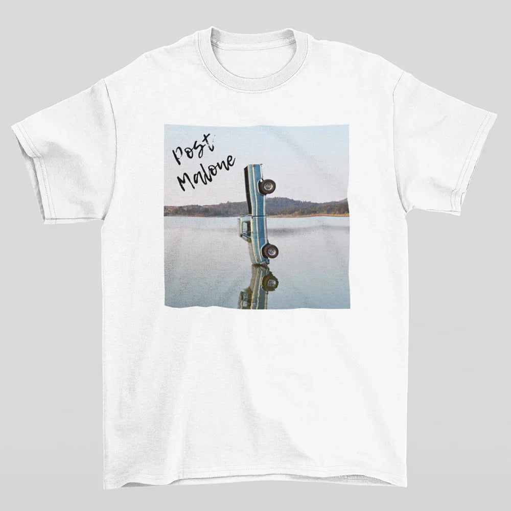 Camiseta Básica Post Malone New Album Car- branco