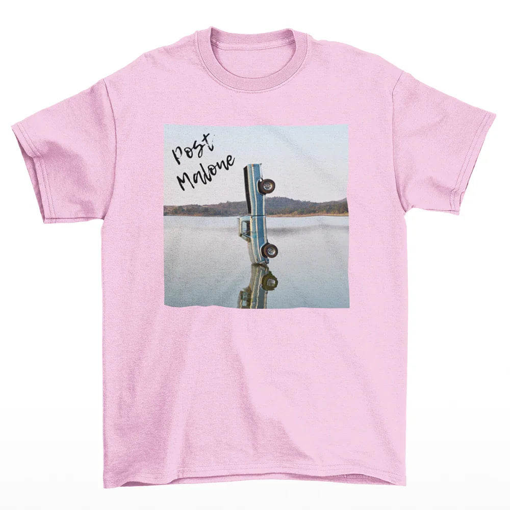 Camiseta Básica Post Malone New Album Car- rosa bebe
