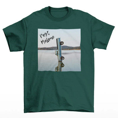 Camiseta Básica Post Malone New Album Car- verde