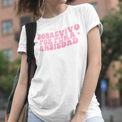 Camiseta Básica RBD Sobrevivo Por Pura Ansiedad