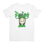 Camiseta Básica Billie Eilish Cartoon - Branco