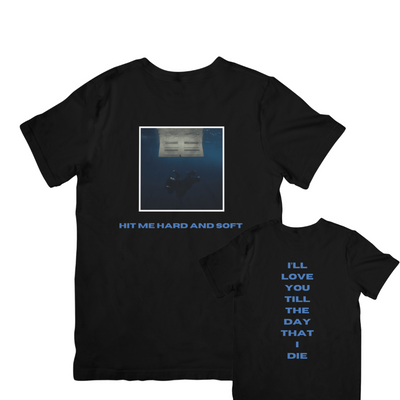 Camiseta Básica Billie Eilish I'll Love You - Preto