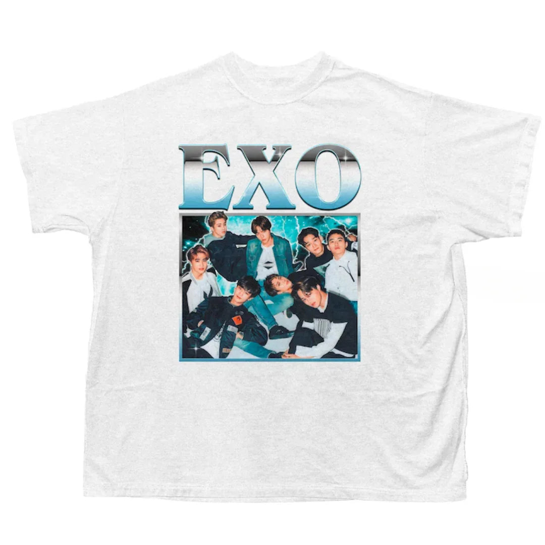 Camiseta Básica Exo Retro Classic - branco