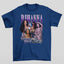 Camiseta Básica Rihanna Badgalriri- AZUL-MARINHO